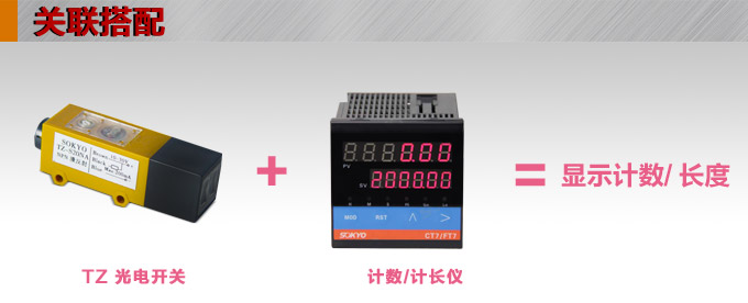 光電開關,TZ-S20長條形光電開關,光電傳感器關聯(lián)搭配