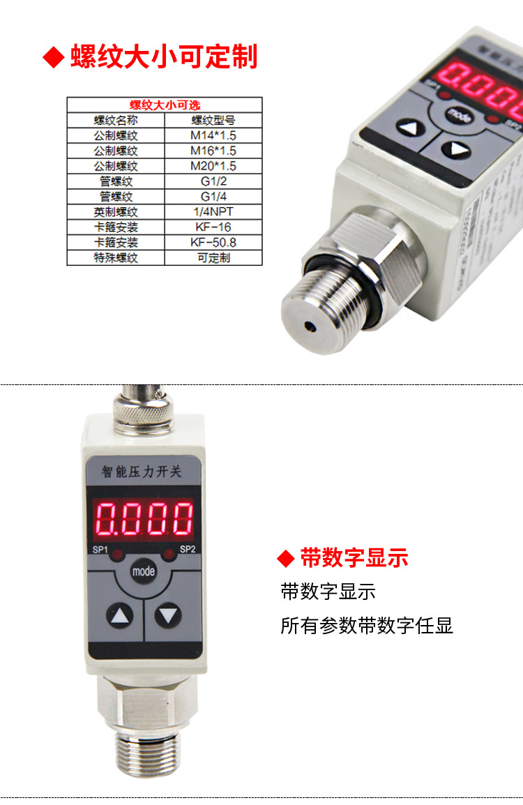 壓力開關(guān),PG1300K數(shù)字式壓力開關(guān)細節(jié)圖2